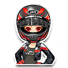 黑色时尚赛车服套装 缩略图