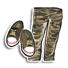 休闲迷彩裤配军鞋 缩略图