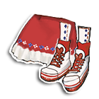 碎花褶边裙 缩略图