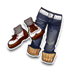 皮皮宽松翻边下装 缩略图