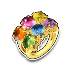 七彩黄金订婚戒指 缩略图