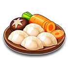 榛蘑胡萝卜水饺 缩略图