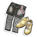 短裙配条纹袜 缩略图