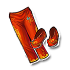 端午红色修身长裤 缩略图