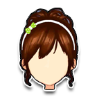 发卡美眉时尚盘发 缩略图