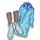 浅蓝色情侣男款风衣 缩略图