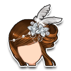 幻白羽毛发饰 缩略图