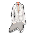 优雅纯白燕尾服 缩略图