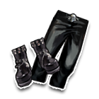 欧式复古黑色皮裤 缩略图