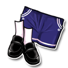 蓝色休闲短裤 缩略图