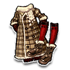 冬日暖暖条格套裙 缩略图