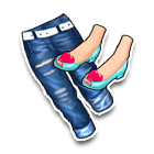 蓝色之心下装 缩略图