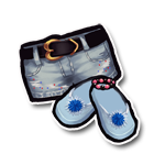 个性小牛仔短裤 缩略图