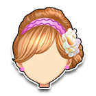 粉桃爱心发带发型 缩略图