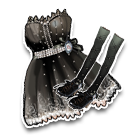 黑色蕾丝娃娃短裙 缩略图