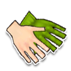 纯绿单手手套 缩略图