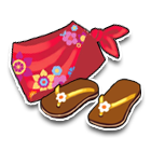 红色系带泳裙 缩略图