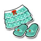 翠绿百折短裙 缩略图