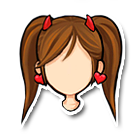 精灵发型配红心耳环 缩略图