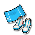 天蓝色纯棉短裙 缩略图