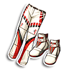 新款白色赛车高弹皮裤 缩略图