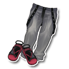 银色休闲长裤 缩略图