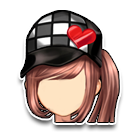 缀白桃心发饰 缩略图