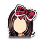 蝴蝶结格子发饰 缩略图