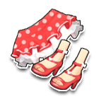 甜美女儿红迷你裙 缩略图