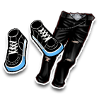 黑色DANCE皮裤 缩略图