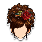 玫瑰束尾发饰 缩略图