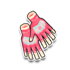 粉红音符手套 缩略图