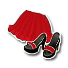 红色公主泡泡裙 缩略图