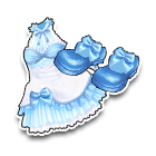 水色蝴蝶套裙 缩略图