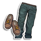 双层加厚棉裤配毛绒鞋 缩略图