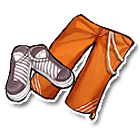 橙色运动沙滩裤 缩略图