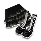 蕾丝花纺短裙 缩略图