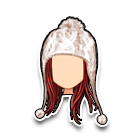 白色毛球帽 缩略图