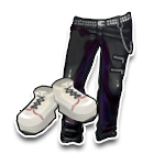 黑色漆皮束裤 缩略图