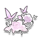 蝶恋玫香头饰 缩略图