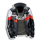 黑色时尚赛车服上装 缩略图