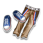 落霞秋色男裤 缩略图