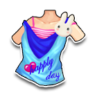 蓝色之心T恤 缩略图