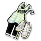 条纹背心套装 缩略图