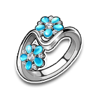 并蒂蓝瑛戒指 缩略图