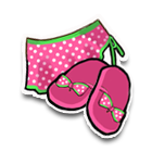 玫红色圆点比基尼摆裙 缩略图