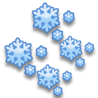 洁白雪花背景 缩略图