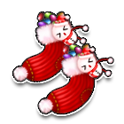 红色圣诞袜尾挂 缩略图