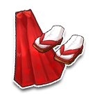 桔梗红色和服下装 缩略图