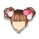 可爱兔兔包子头发饰 缩略图